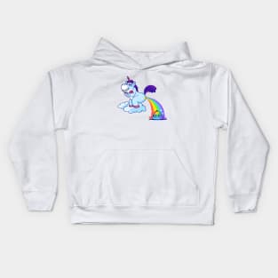 Rainbow Unicorn Poop Kids Hoodie